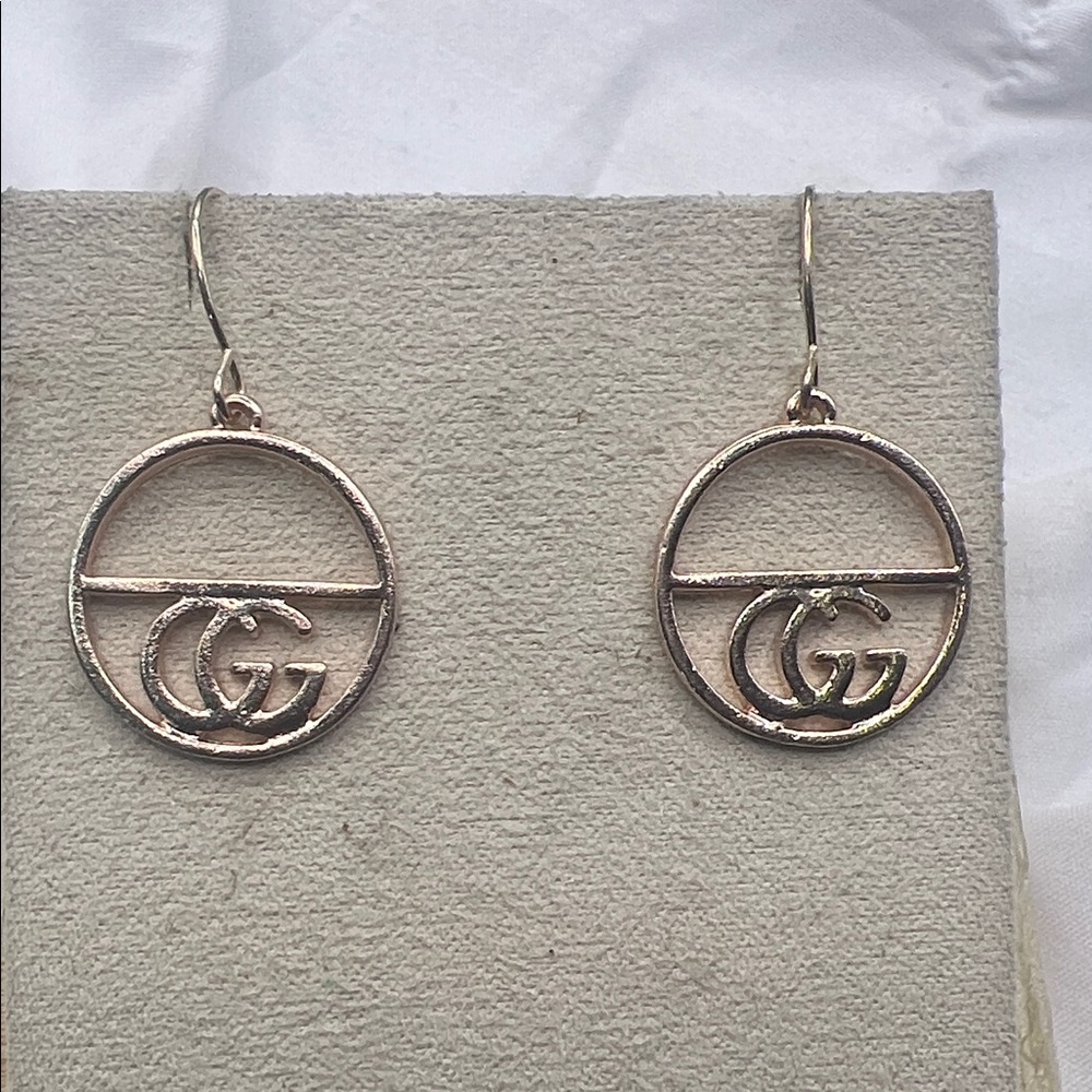 Elegant Rose Gold CG Earrings